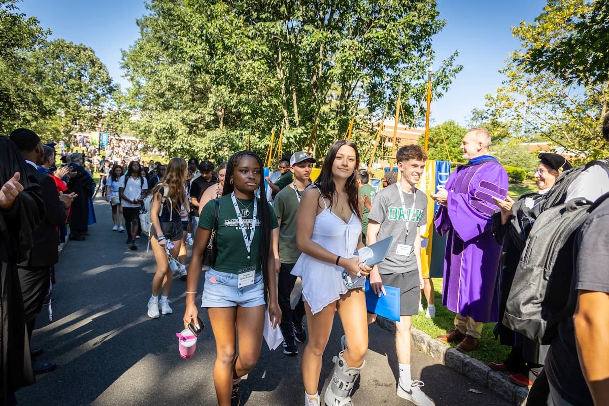 Students on campus