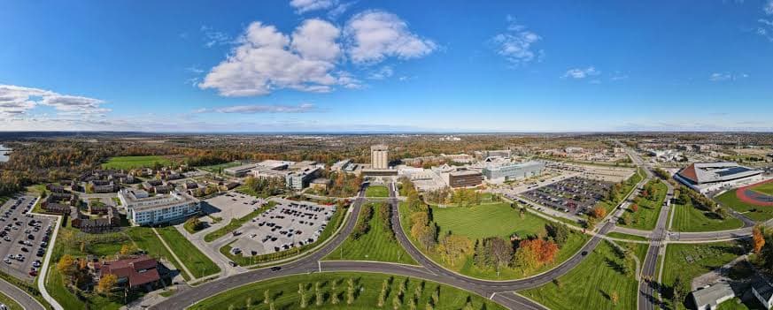 Aerial view of campus
