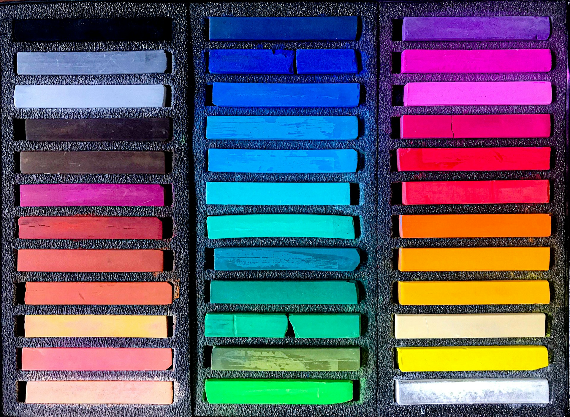 The brilliant colours in this pastel collection