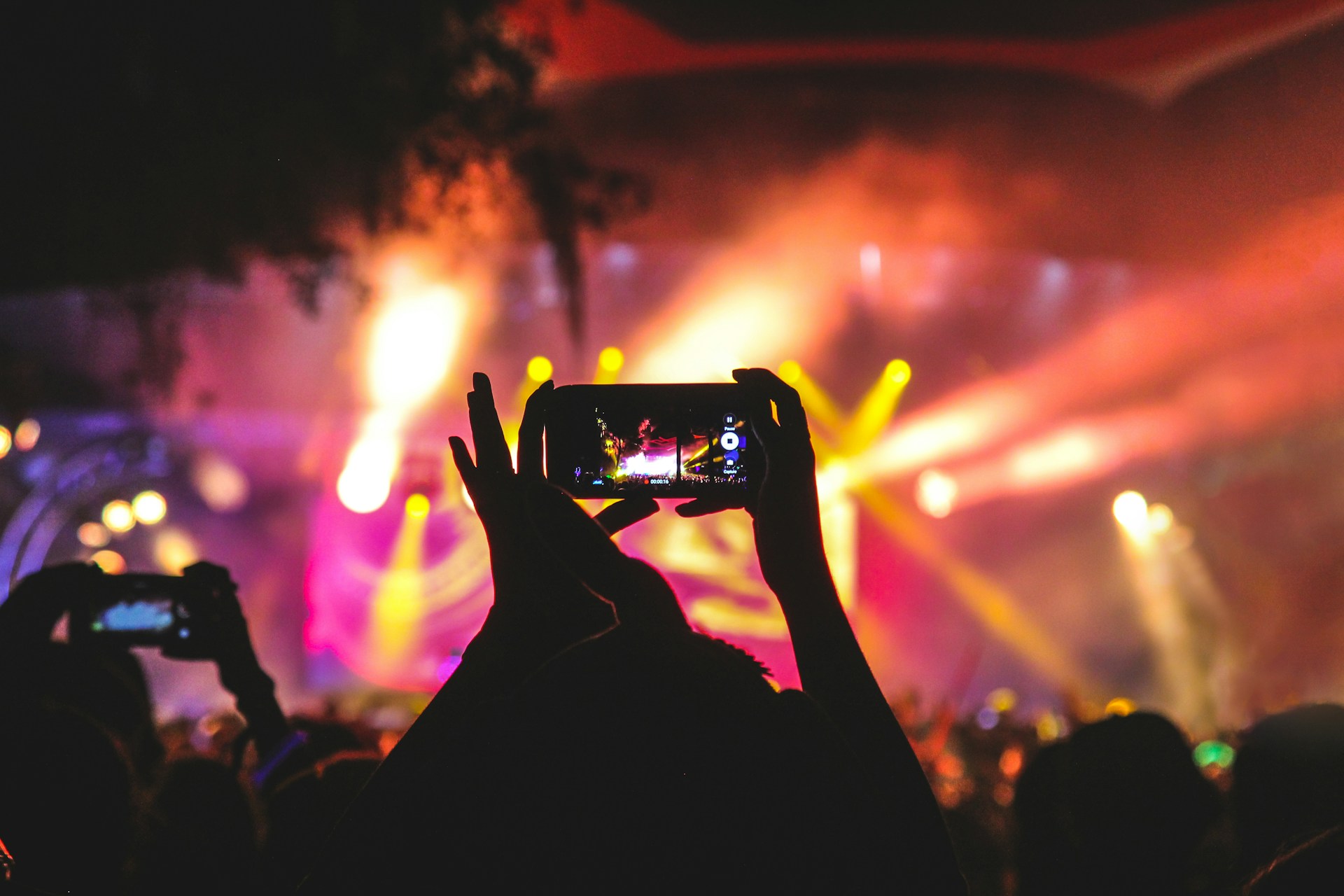 Person holding smartphone